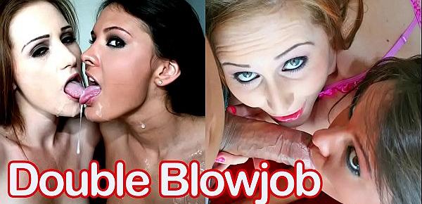  Double Blowjob from Two Horny Chicks - (Erin Stone, Randi Ryan)
